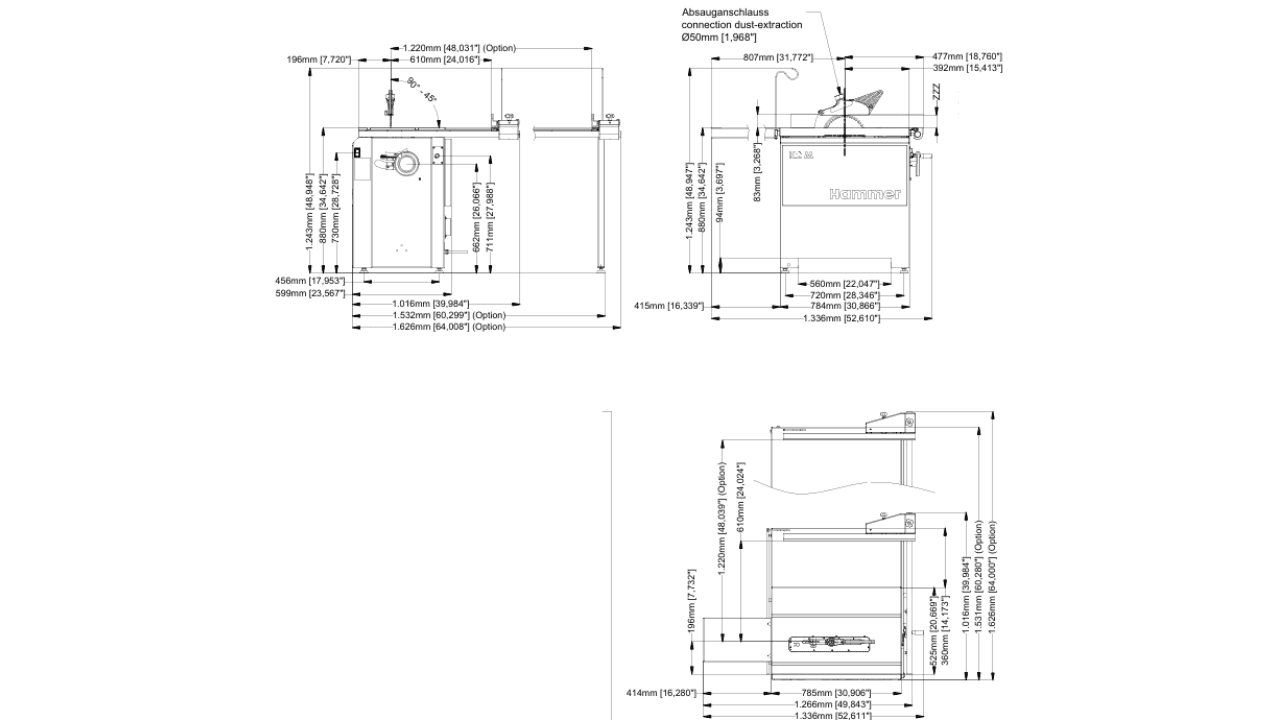 Dimenzije standarda stroja
