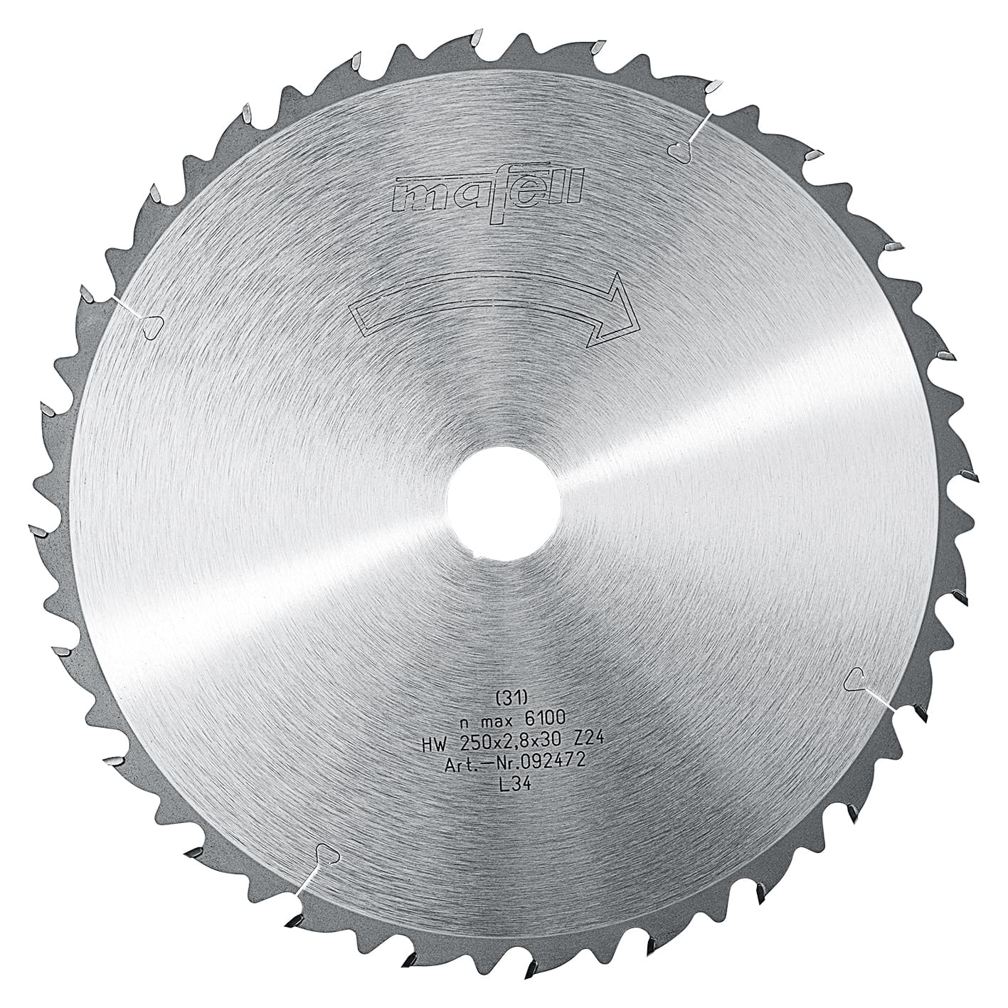 Žagin list HM Ø 250 mm