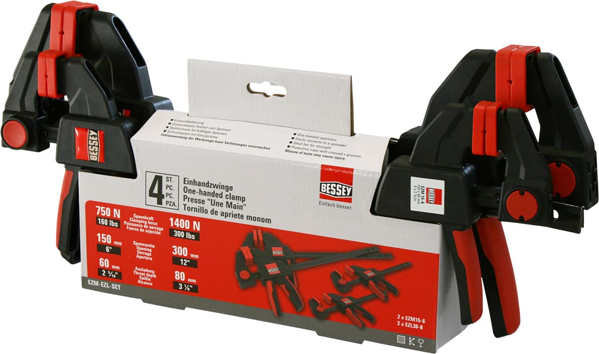 KOMPLET: Enoročne spone BESSEY®
