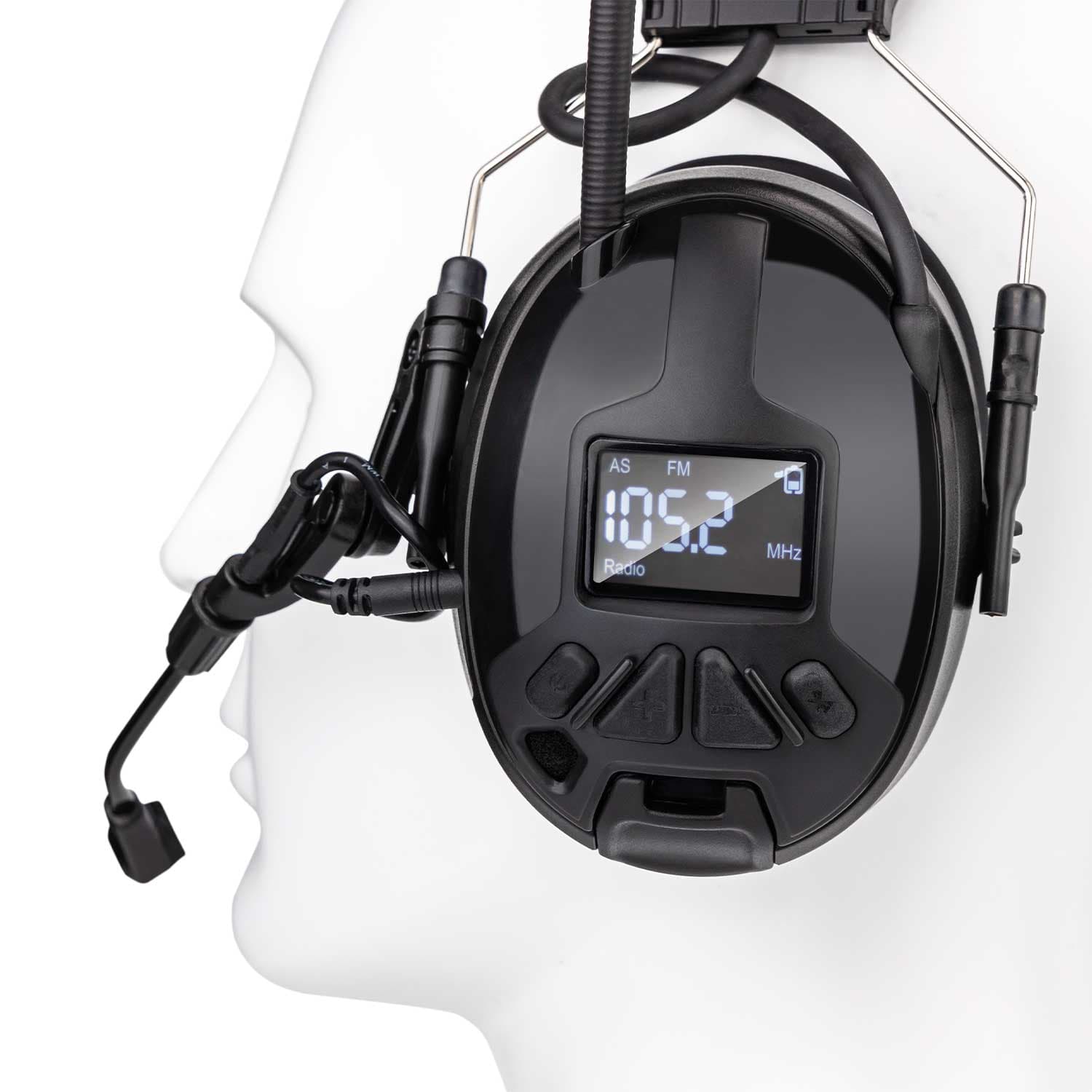Naglavni glušniki z AM/FM radiem in predvajanjem Bluetooth – slika 3