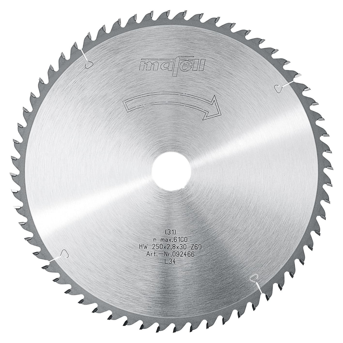 Žagin list HW Ø 250 mm