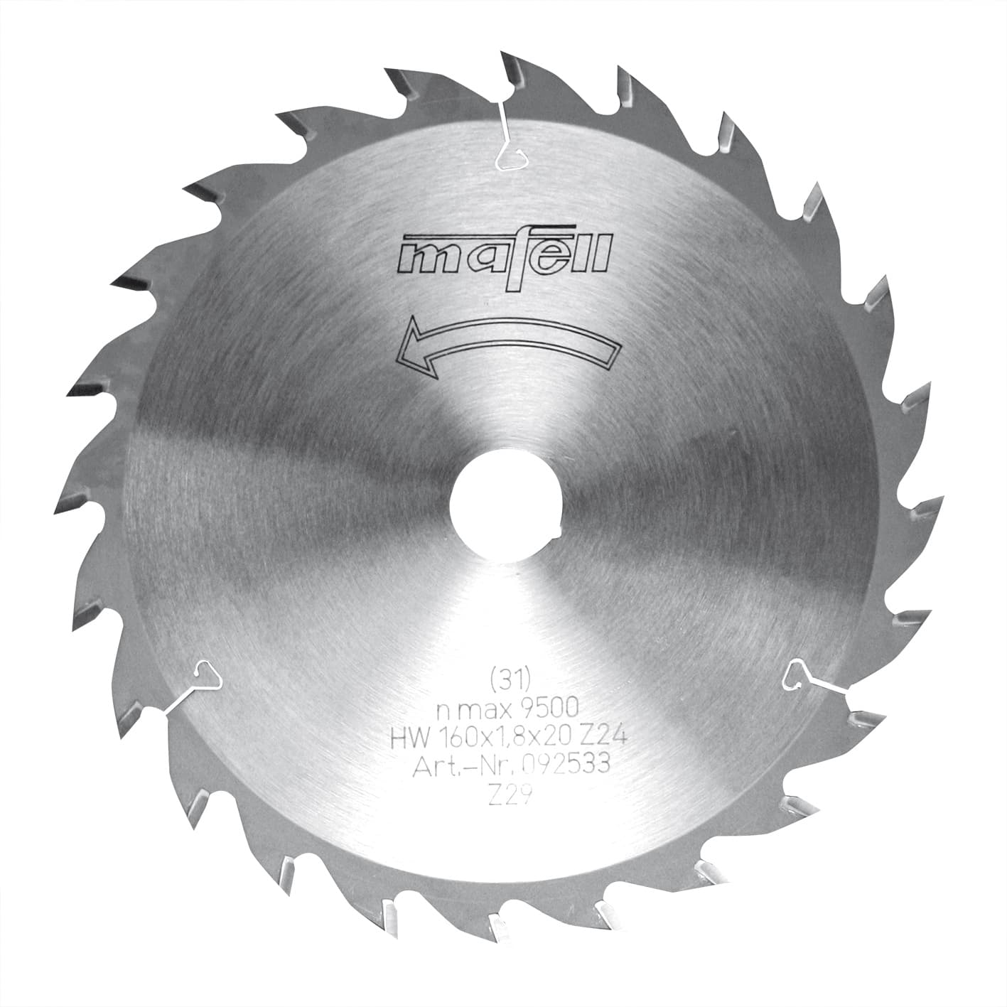 Žagin list HW Ø 160 mm