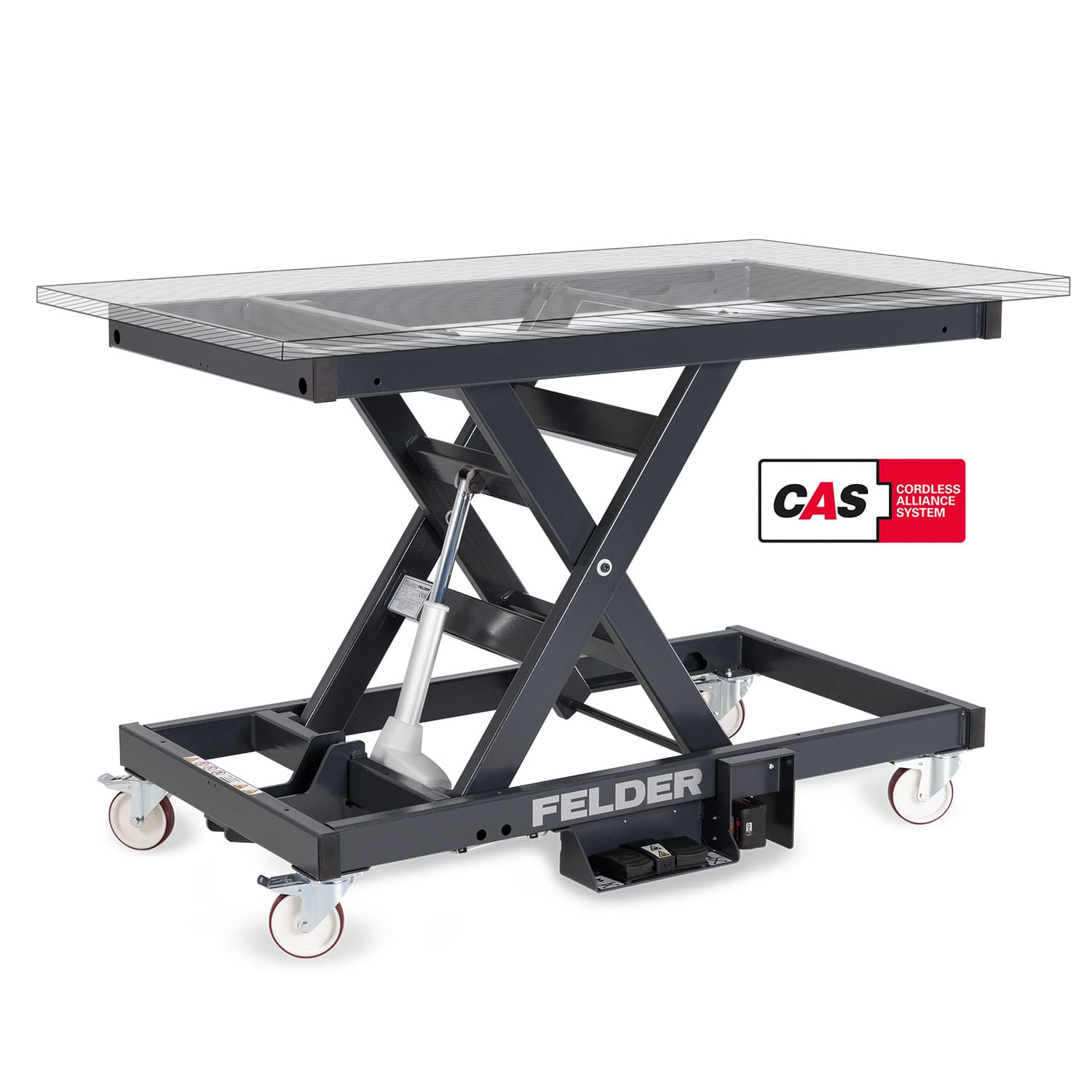 KOMPLET: Delovna miza FAT 300S Power Drive | Akumulator CAS LiHD | Polnilnik ASC 55