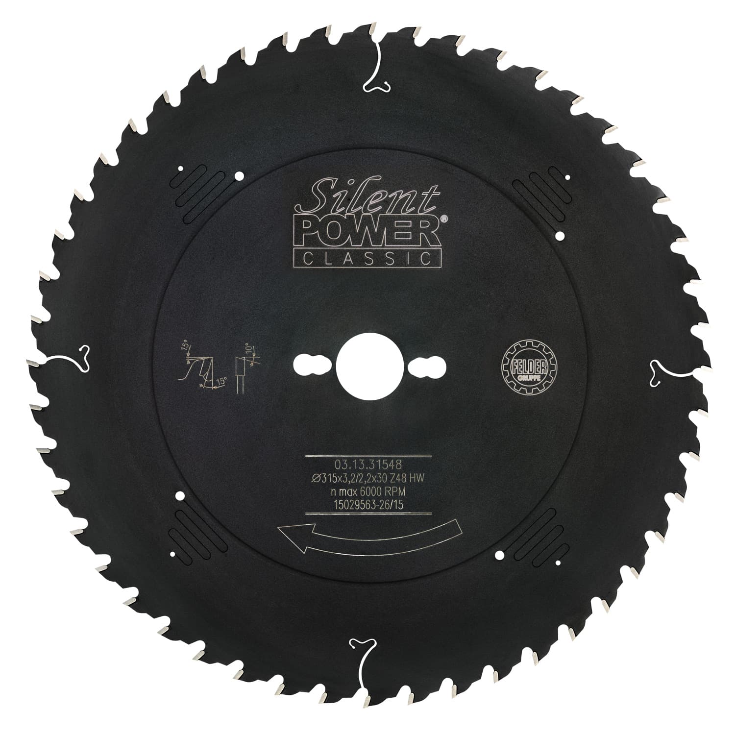 Univerzalni žagin list HW Silent-Power® Classic | Ø 315 mm
