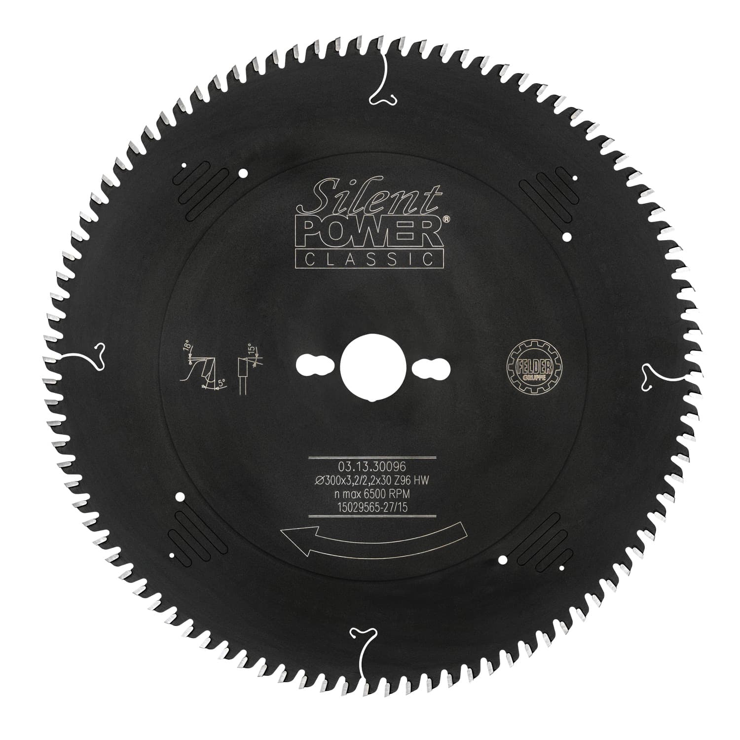 Žagin list HW za fino formatiranje Silent-Power® Classic | Ø 300 × 3,2 × 30 mm