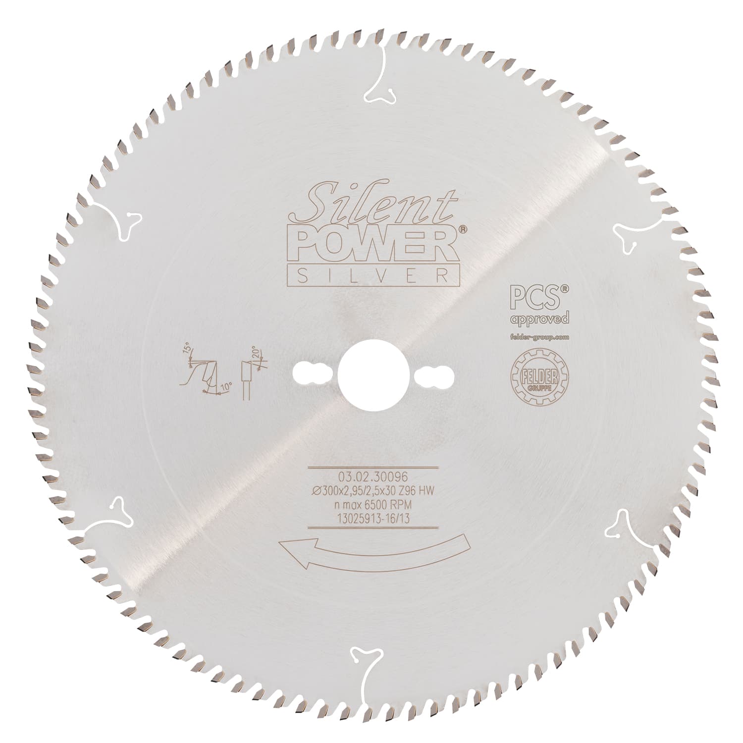 Večzobni žagin list HW Silent-Power® Silver