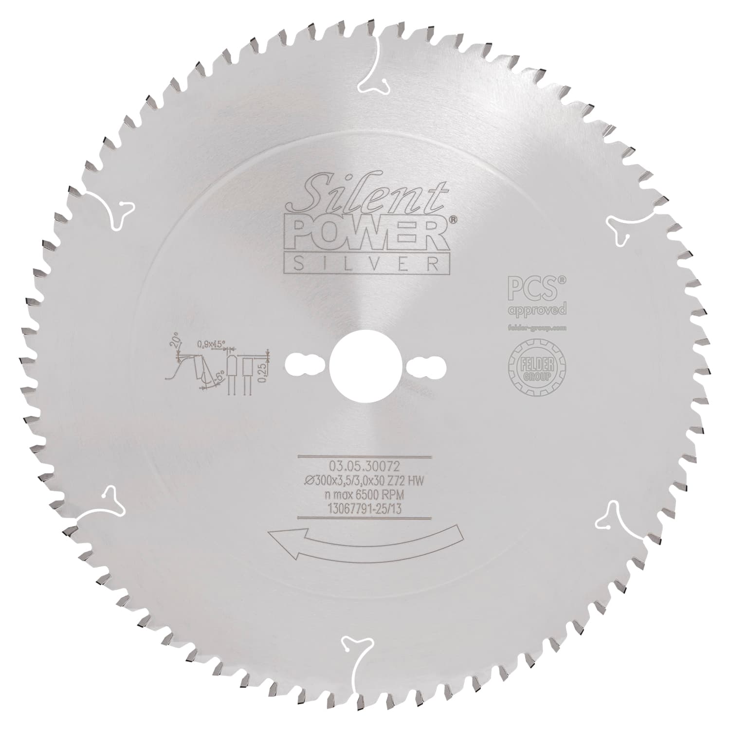Žagin list HW za aluminij Silent Power® Silver