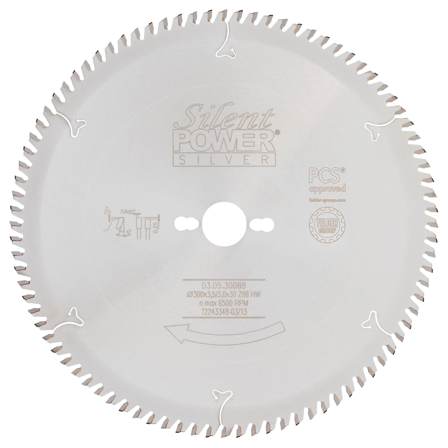 Žagin list HW za aluminij Silent Power® Silver