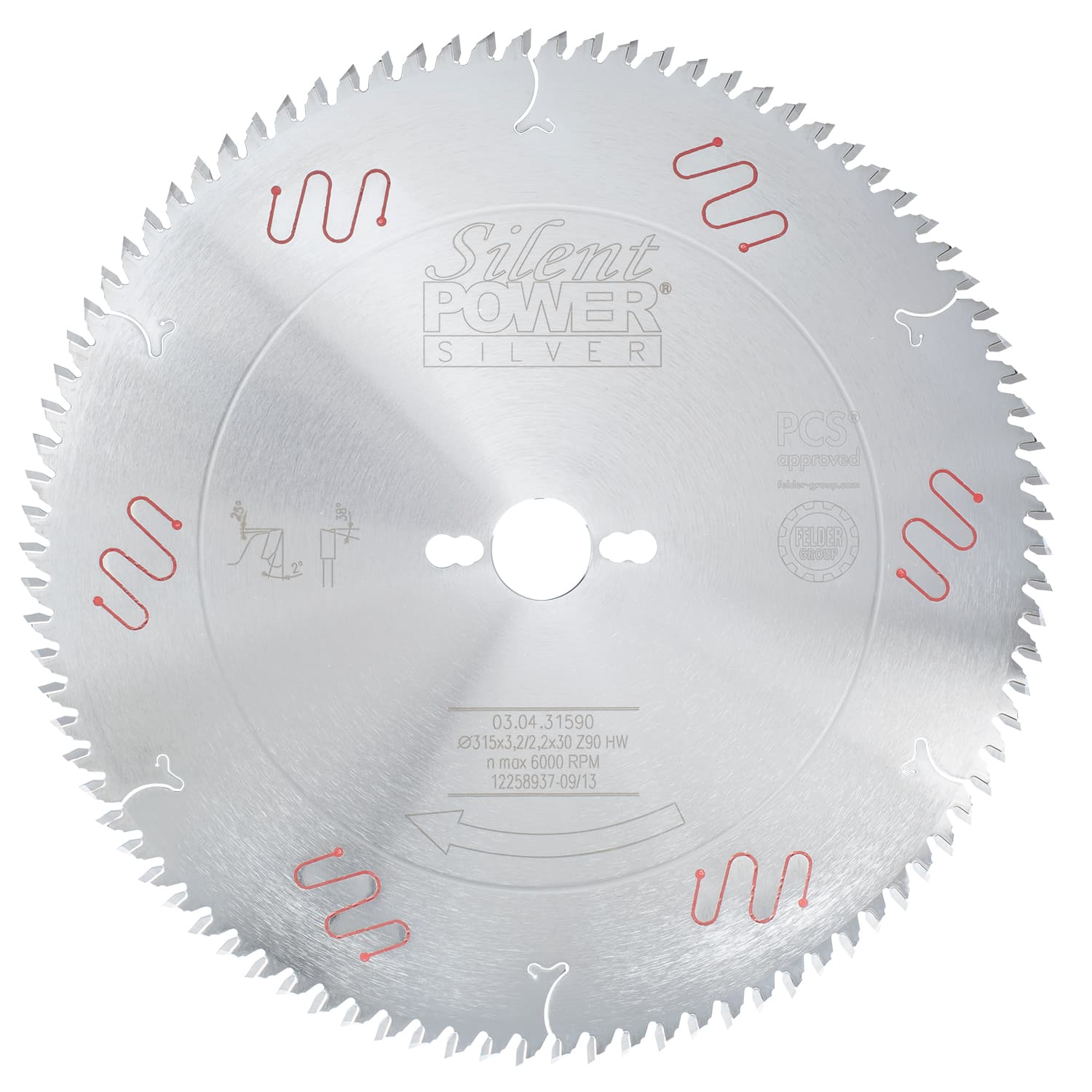 Žagin list HW s strmim zobom Silent-Power® Silver