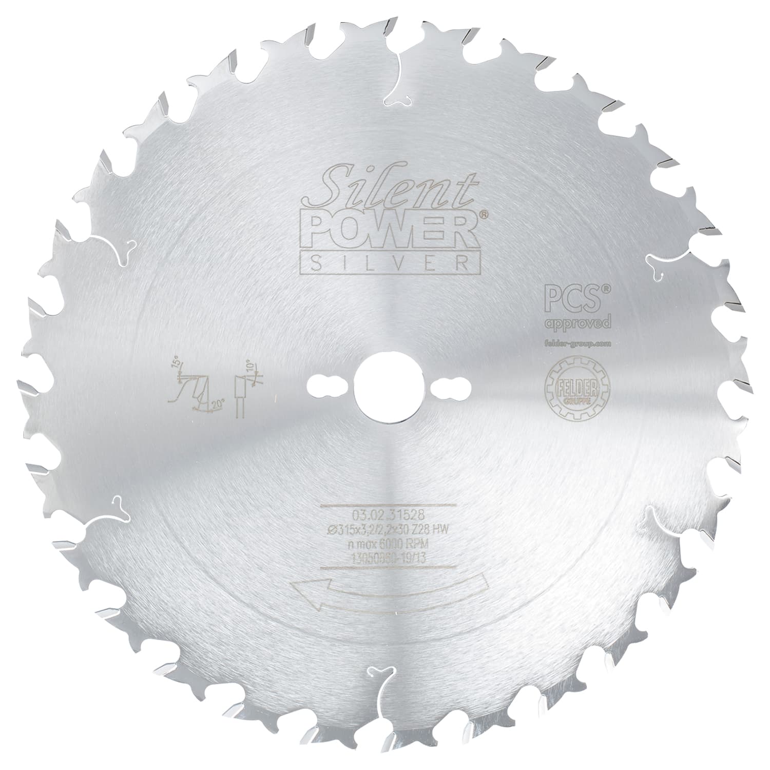 Kombinirani žagin list HW Silent-Power® Silver