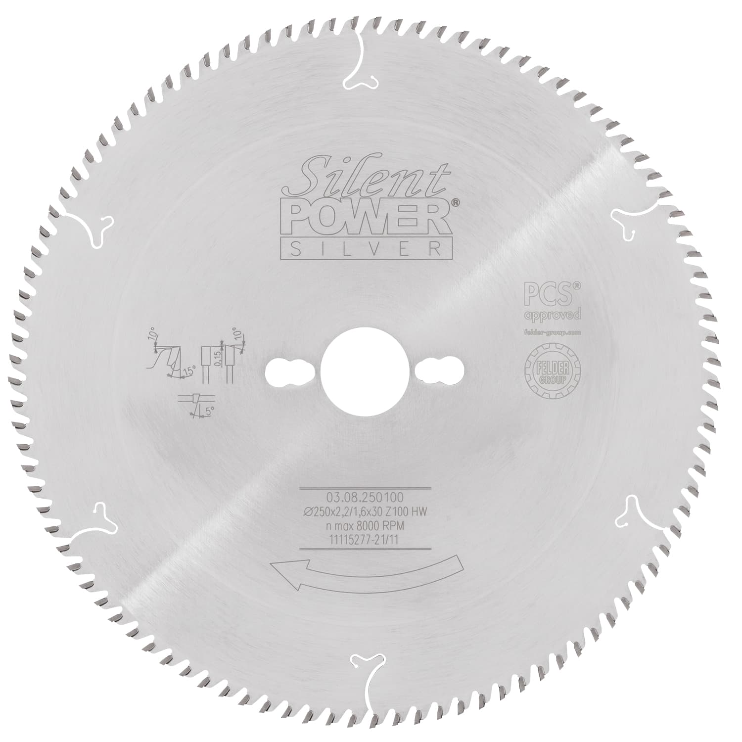 Žagin list HW za plastiko Silent-Power® Silver