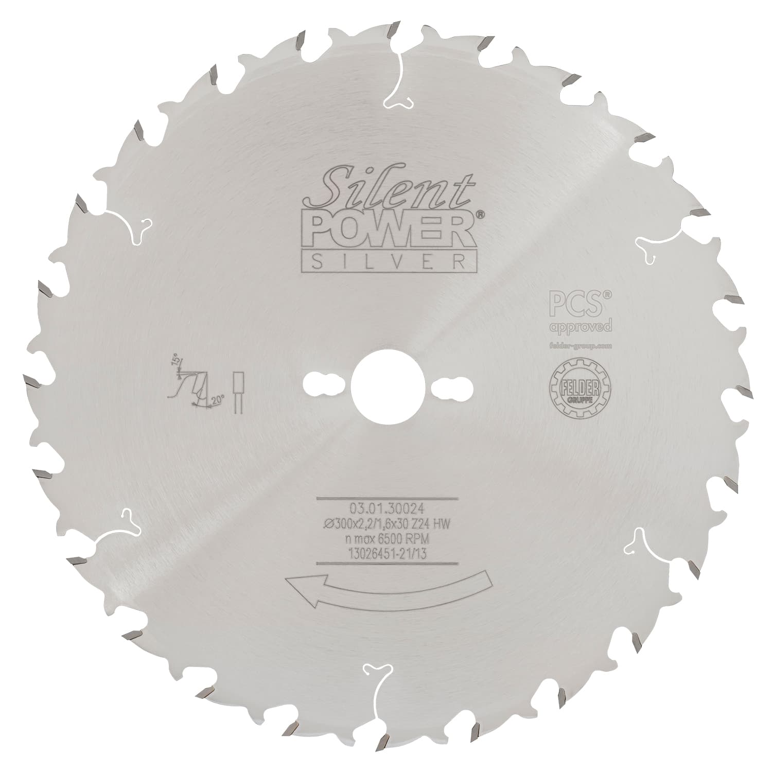 Žagin list HW za ozek rez Silent-Power® Silver